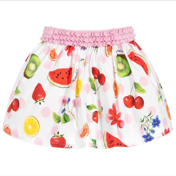 MonnaLisa Italy Fruit Print Skirt - Picture 2 of 12